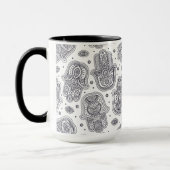 Inspirierte Hand gezeichnetes Hamsa Tasse (Links)