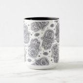 Inspirierte Hand gezeichnetes Hamsa Tasse (Zentrum)