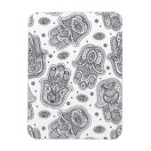 Inspirierte Handzeichnung Hamsa Magnet (Vertikal)