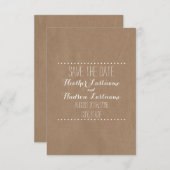 Inspirierte Hochzeit auf der Karte Das Datum speic (Vorne/Hinten)