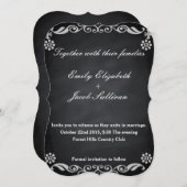 Inspirierte Hochzeit auf der Tafel Save The Date (Vorne/Hinten)