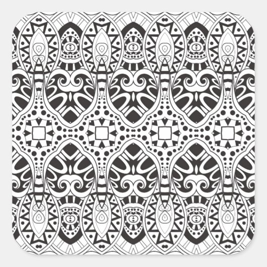 Inspirierte Illustration Quadratischer Aufkleber (Vorderseite)