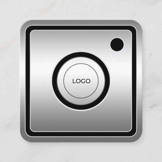 Inspirierte Imitate aus sozialen Medien Quadratische Visitenkarte (Vorderseite)