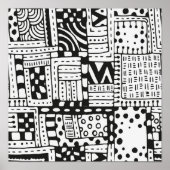 Inspirierte indische Abstrakte Zahlen 2 Poster (Vorne)