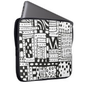 Inspirierte indische abstrakte Zahlen Laptopschutzhülle (Vorne Rechts)