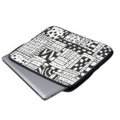 Inspirierte indische abstrakte Zahlen Laptopschutzhülle (Vorne Knopf)