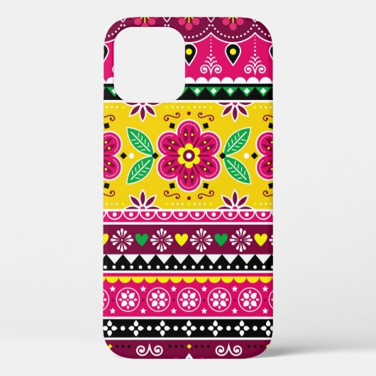 Inspirierte indische oder pakistanische LKW-Kunst Case-Mate iPhone Hülle (Rückseite)
