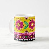 Inspirierte indische oder pakistanische LKW-Kunst Kaffeetasse (Vorderseite Links)