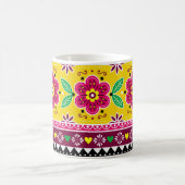 Inspirierte indische oder pakistanische LKW-Kunst Kaffeetasse (Mittel)