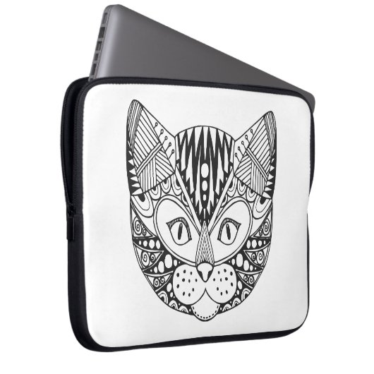 Inspirierte Katze Laptopschutzhülle (Vorne Rechts)