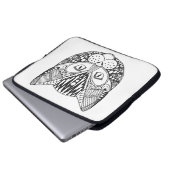 Inspirierte Katze Laptopschutzhülle (Vorne Knopf)