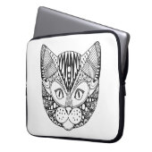 Inspirierte Katze Laptopschutzhülle (Vorderseite Links)