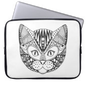 Inspirierte Katze Laptopschutzhülle (Vorderseite)