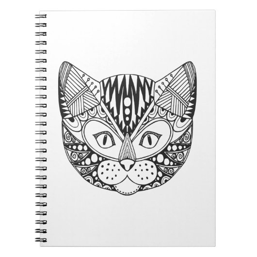 Inspirierte Katze Notizblock (Vorderseite)