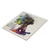 Inspirierte Keramik für Frauen Embrace Fliese (Seite)