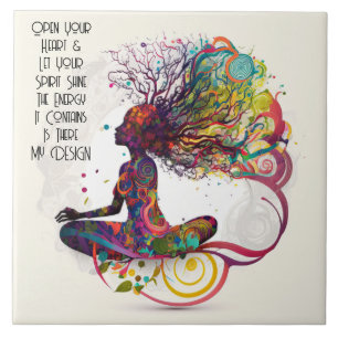 Inspirierte Keramik für Frauen Fliese