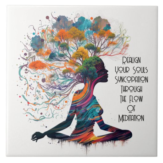 Inspirierte Keramik für weibliche Synkope Fliese (Vorderseite)