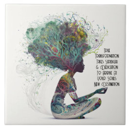 Inspirierte Keramik für weibliche Transformation Fliese