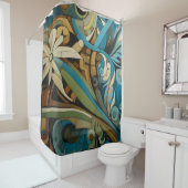 Inspirierte kubanische Art-Déco-Abstrakt Duschvorhang (Beispiel)