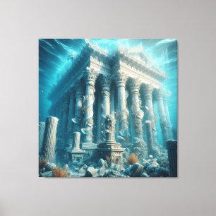 Inspirierte Kunst des Atlantis Leinwanddruck