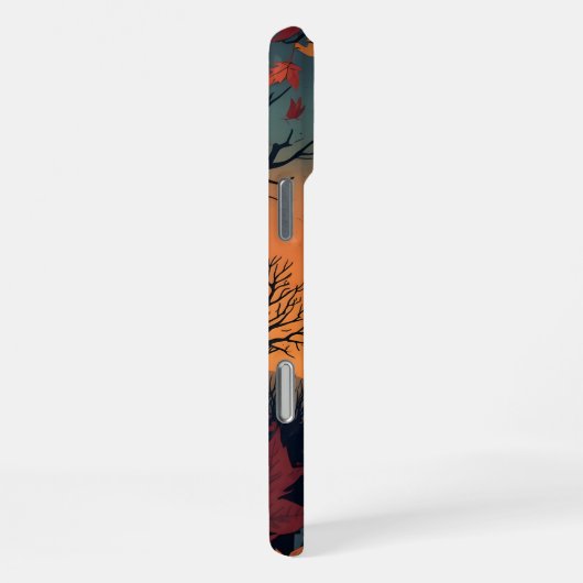 Inspirierte Kunst des Herbstes iPhone Hülle (Rechte Seite)