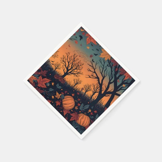 Inspirierte Kunst des Herbstes Serviette (Ecke)