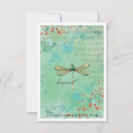 Inspirierte Kunstkarte Dankeskarte