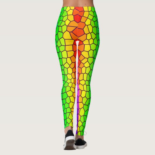 Inspirierte Leggings für Regenbogenfarben aus Hart (Rückseite)