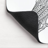 Inspirierte magische Eule, die auf Niederlassung Mousepad (Ecke)