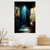 Inspirierte Malerei von Blue und Sentimental Jazz Poster (Küche)