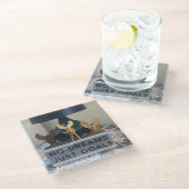 Inspirierte Reinira-Träume: Ein Motivierend Urlaub Glasuntersetzer (Schrägansicht)