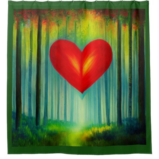 Inspirierte Reise Duschvorhang (Vorderseite)