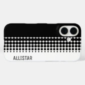 Inspirierte Retro-Schwarz-Weiß-Version 60 Case-Mate iPhone Hülle (Rückseite (Horizontal))
