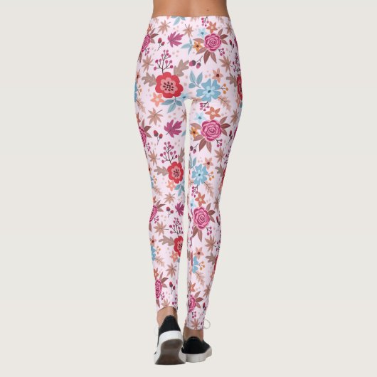 Inspirierte Rose im Herbst - Leggings für Mustervo (Rückseite)