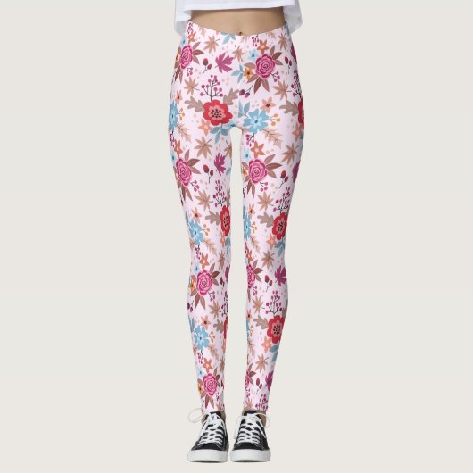 Inspirierte Rose im Herbst - Leggings für Mustervo (Vorderseite)