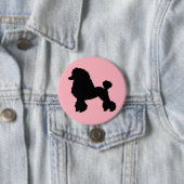 inspirierte Schaltfläche für rosa Poodle-Rock der Button (Beispiel)