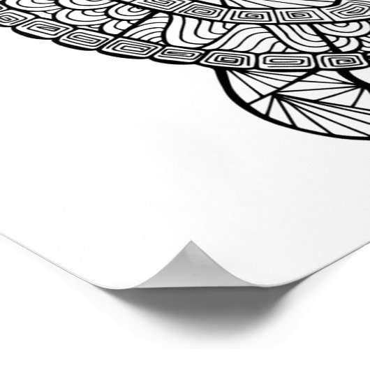 Inspirierte Schildkröte 2 Poster (Ecke)