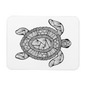 Inspirierte Schildkröte Magnet (Horizontal)