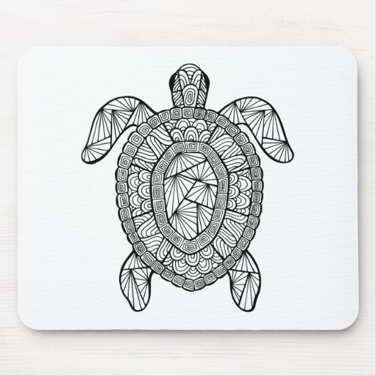 Inspirierte Schildkröte Mousepad (Vorne)