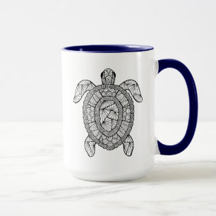 Inspirierte Schildkröte Tasse