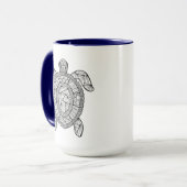 Inspirierte Schildkröte Tasse (Vorderseite Links)