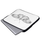 Inspirierte Schmetterlings-Kunst Laptopschutzhülle (Vorne Knopf)