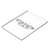 Inspirierte Schmetterlings-Kunst Notizblock (Linke Seite)