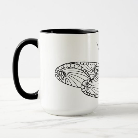 Inspirierte Schmetterlings-Kunst Tasse (Links)