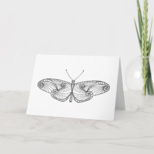 Inspirierte Schmetterlingskunst Karte