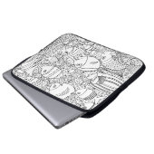 Inspirierte Schule der Fische Laptopschutzhülle (Vorne Knopf)