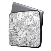 Inspirierte Schule der Fische Laptopschutzhülle (Vorderseite Links)