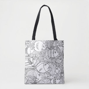 Inspirierte Schule von Fischen 2 Tasche
