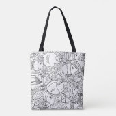 Inspirierte Schule von Fischen 2 Tasche (Rückseite)