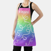 Inspirierte Schürze von Regenbogenfarben und Wirbe (InSitu)